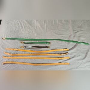 Louis Vuitton Green and Tan Crossbody Bag Straps